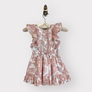 JANIE AND JACK RUFFLE SLEEVE PAISLEY DRESS